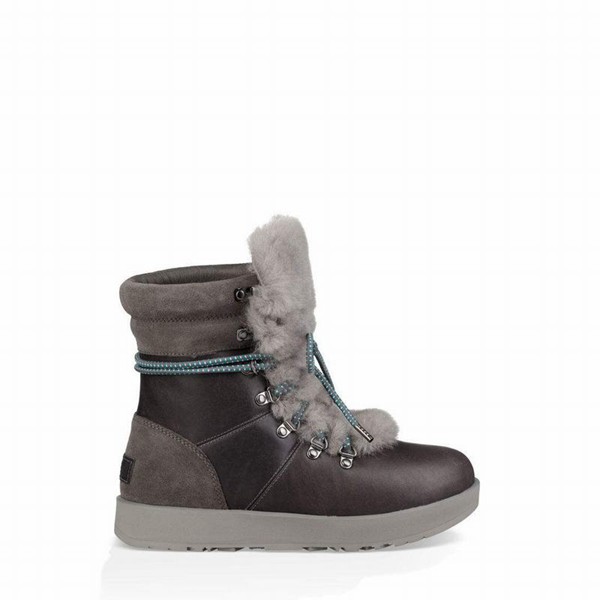Grey UGG Viki Wp Boots For Women | UK 00208